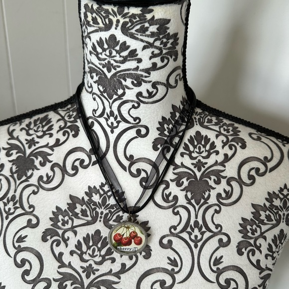 Vintage Cherry Pie Necklace - Picture 7 of 7